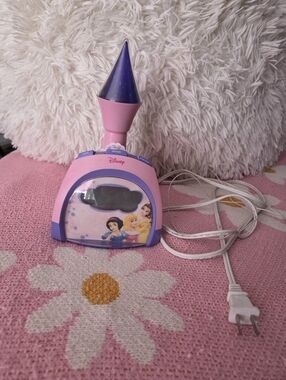 Disney Pink & Purple Princess Am/FM Radio Night Light Alarm
